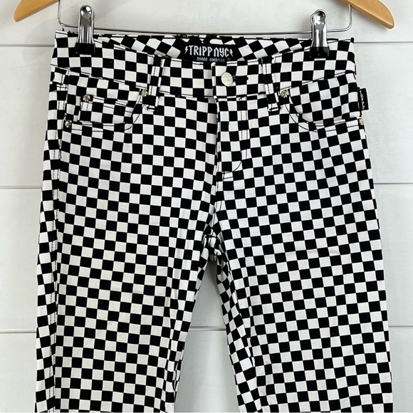 TRIPP NYC DAANE GOODMAN T-Back Checkerboard Women’s Size 24 Skinny Jeans - Picture 3 of 12